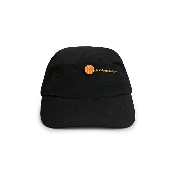 Boné Class 3 Panel Sport Hat "STELLA" Black/ Orange