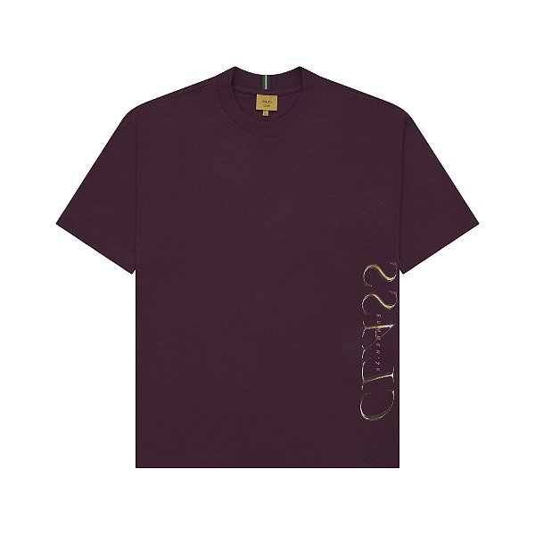 Camiseta Class "Inverso Gold" Burgundy