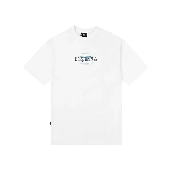 Camiseta Disturb Encoded T Shirt in Off White