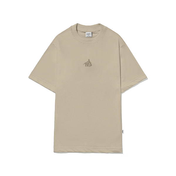 Camiseta Barra Raizes Iconografia Bege