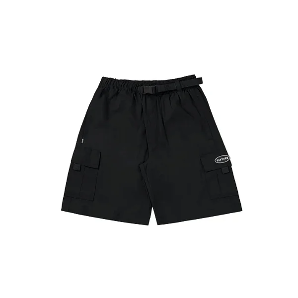 Short Disturb Tactical Cargo Twill Shorts In Black