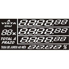 Etiqueta Preço A Vista/Prazo - 70 mm x 37 mm - Pct 50 Unid.