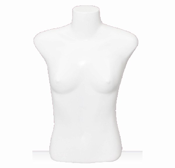 Manequim Plástico R.21 Feminino Busto Branco