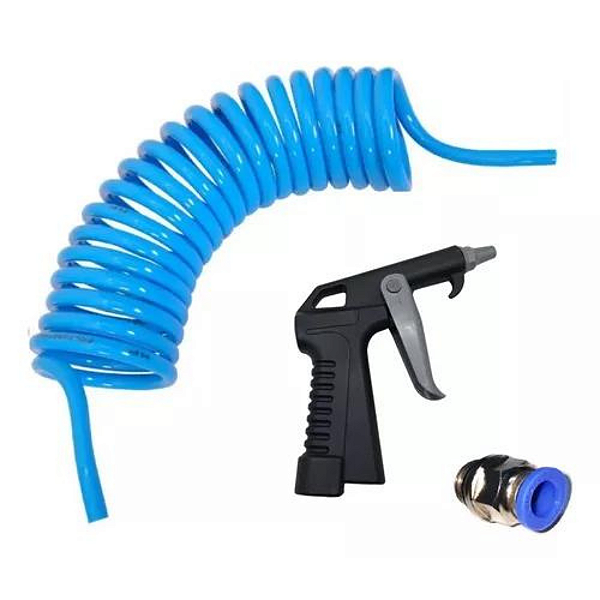 Pistola Ar Mangueira Espiral Limp Cabine Caminhão Em Geral