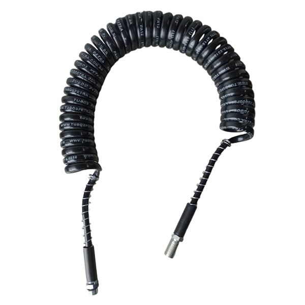 Mangueira Espiral Cavalo/carreta 6,500mm Machom16xm18 Preto