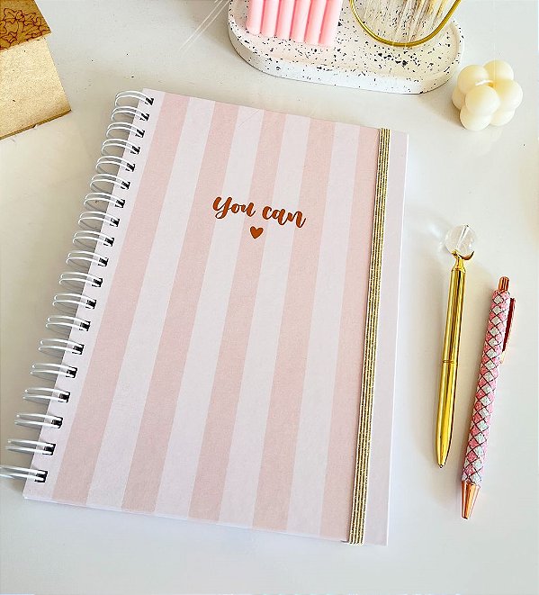 Caderno You Can Rosa