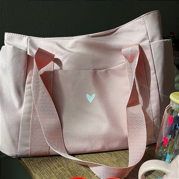 Bolsa Tote Impermeável Coração