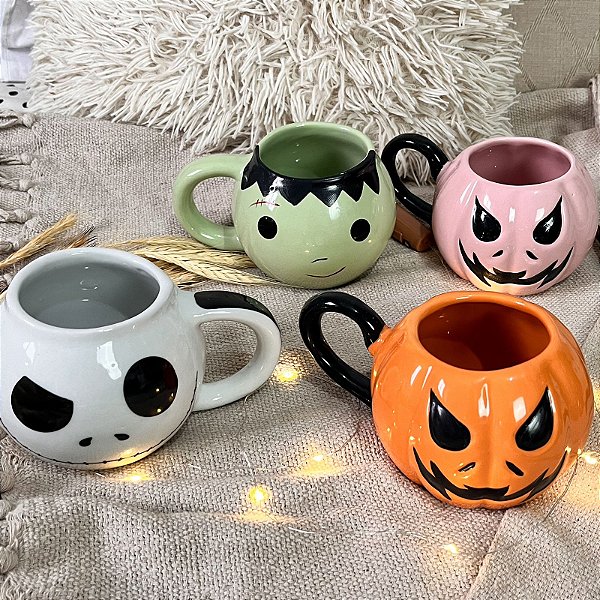 Canecas Abóbora Halloween Personagens