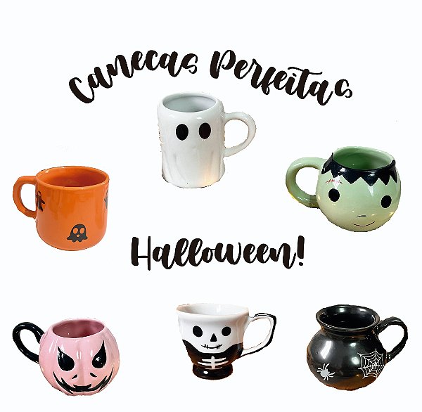 Canecas Abóbora Halloween Personagens