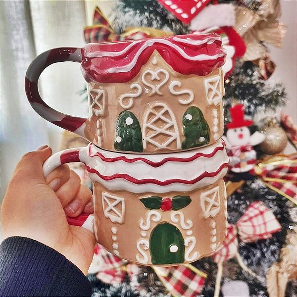 Caneca Natal Gingerbread House