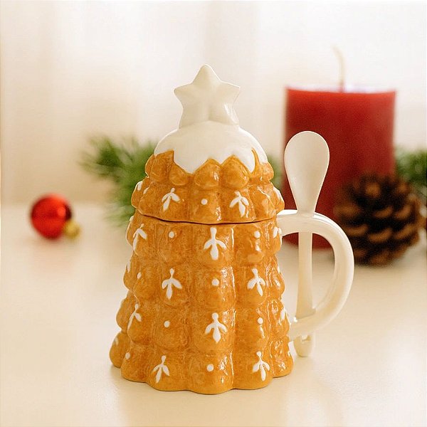 Caneca/ Açucareiro Árvore de Natal