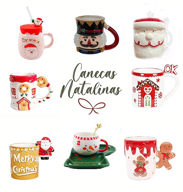 Canecas Natalinas Personagens