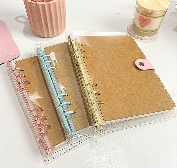 Fichário / Planner A5 Rosa