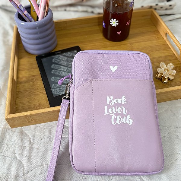 Capa Kindle Book Lover Lilás