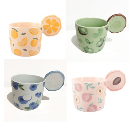 Caneca Frutinhas Cerâmica