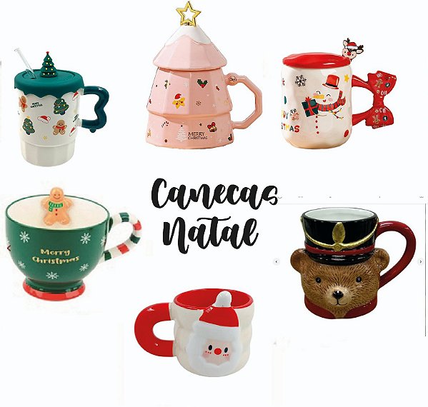 Canecas Natalinas: Gingerbread, Noel, Quebre Noezes e Mais!