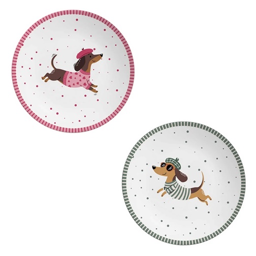 Petisqueira/ Prato Cachorro Dachshund (Salsichinha)
