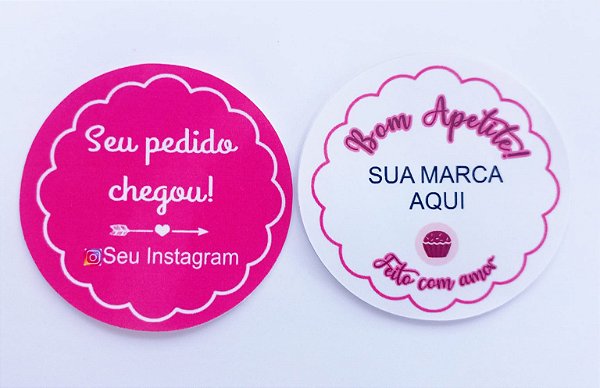Adesivos Personalizado Para Embalagens 3x3cm 100un