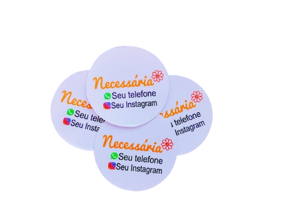 Adesivos Personalizado Para Embalagens 5x5cm 100un
