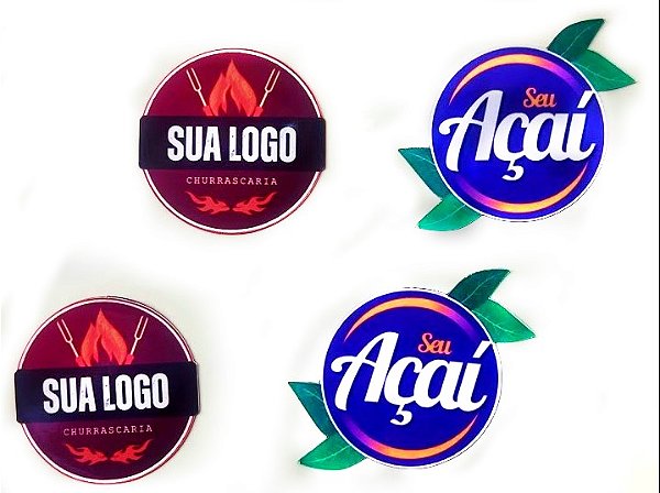 Imã De Geladeira Personalizada Com Logo 6x6cm - 50un.