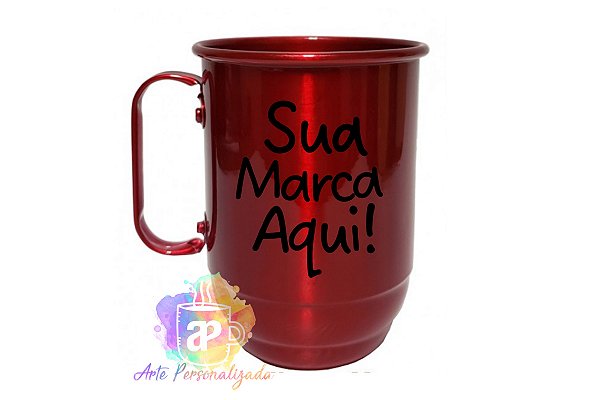Caneca De Chopp Personalizada Alumínio 1000ml (Diversas Cores!) Personalização Já Inclusa!