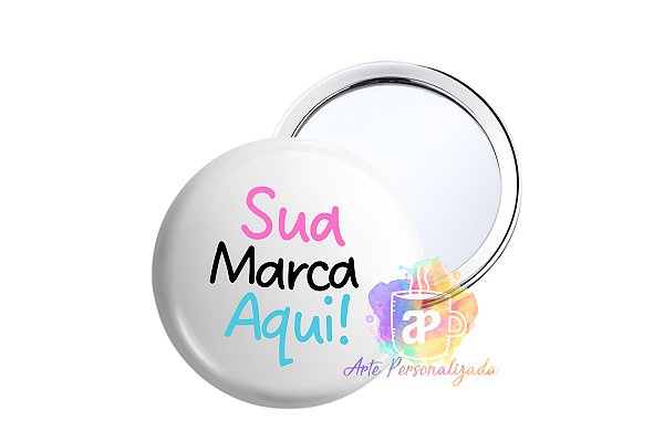 50 Bottons Personalizados 4,5cm Com Espelho Personalização Já Inclusa!