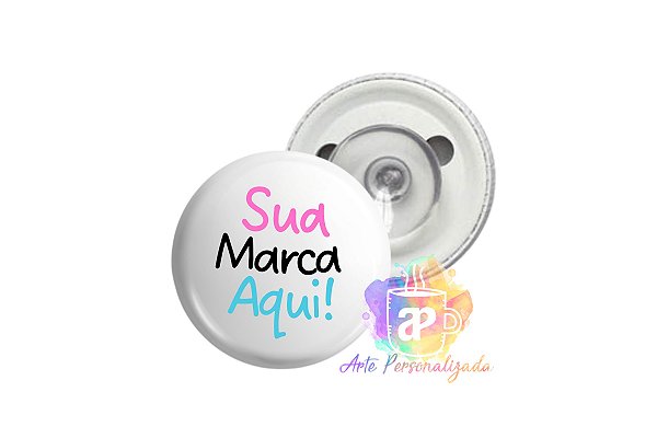 10 Bottons Personalizados 3,5cm Com Ventosa Personalização Já Inclusa!