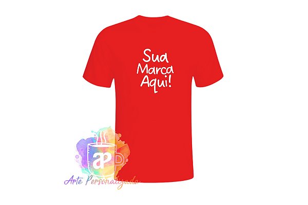 Camiseta Algodão Personalizada Com Estampa Texturizada (Diversas Cores!) Personalização Já Inclusa!