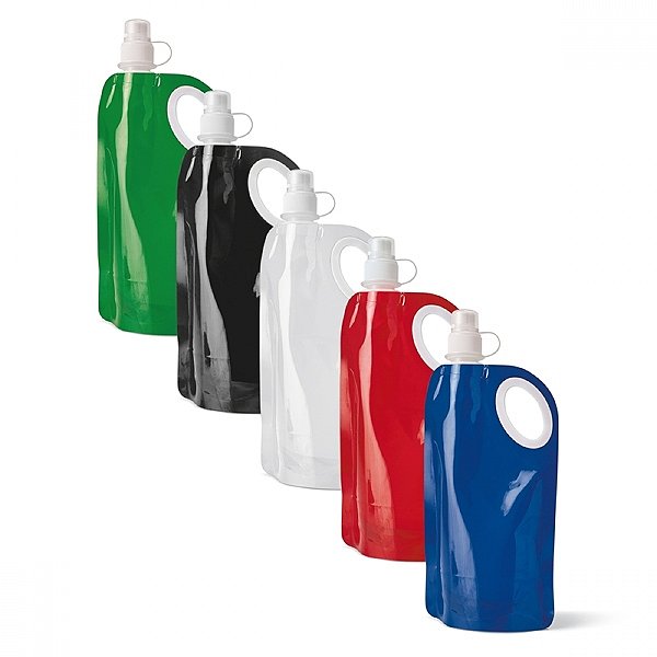 Squeeze Dobrável Personalizado 770ml (Diversas Cores!) Personalização Já Inclusa! - Mínimo 50 Unidades