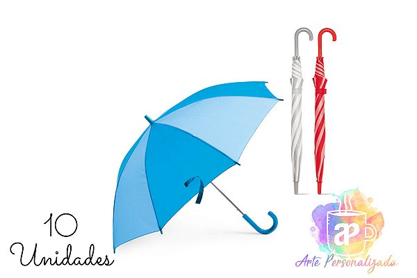 Guarda-Chuvas Personalizados Para Criança (Diversas Cores!) Personalização Já Inclusa! Mínimo 10 Unidades