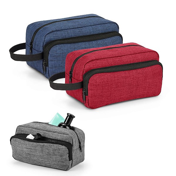 Necessaire em 300D Personalizada Com Bolsos - Mínimo 10 Unidades