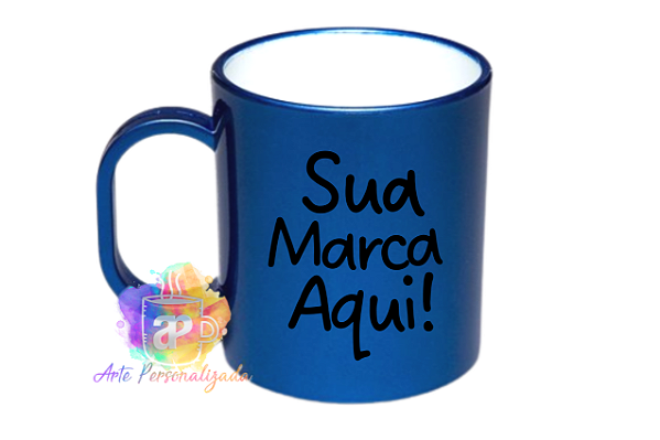 Caneca Personalizada Colorida Polímero 350ml (Diversas Cores!) Personalização Já Inclusa!