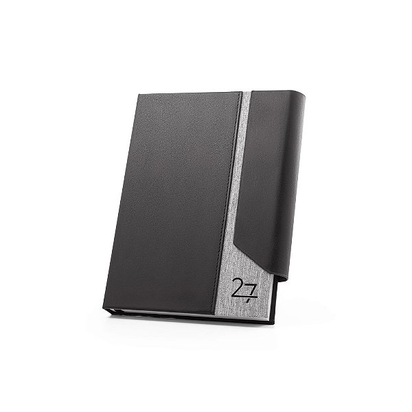 Agenda A5 personalizada em PU reciclado e 300D rPET - Mínimo 10 Unidades