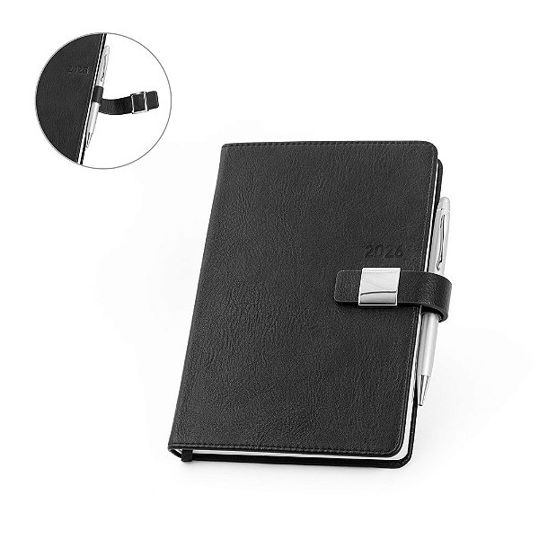 Agenda A5 personalizada em PU - Mínimo 10 Unidades