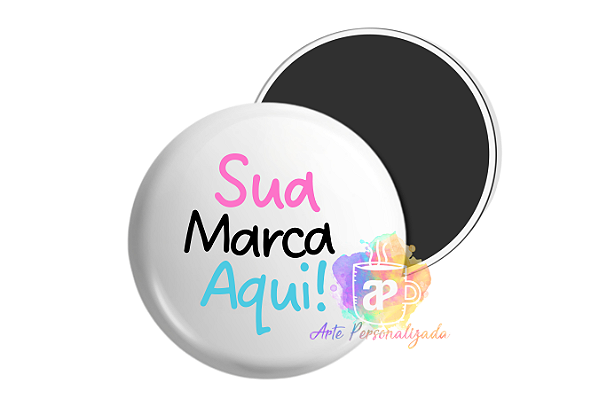 50 Bottons Personalizados 5,5cm Com Ímã Personalização Já Inclusa!