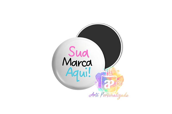 100 Ímãs de Geladeira Personalizados 2,5cm Personalização Já Inclusa!