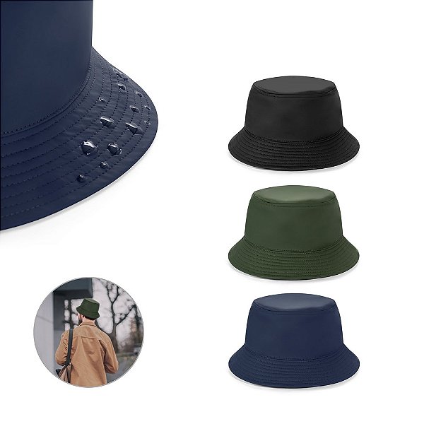 Panamá em poliéster personalizado 100% reciclado - Diversas Cores Disponíveis!