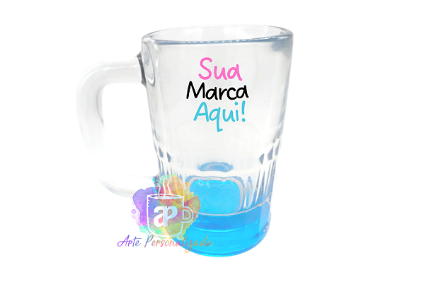 Caneca De Chopp Personalizada Vidro Modelo Outback 355ml (Diversas Cores!) Personalização Já Inclusa!
