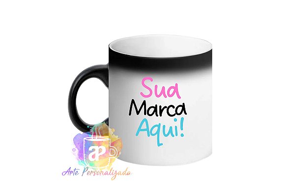 Xícara Mágica Personalizada Para Café Porcelana 100ml Personalização Já Inclusa!