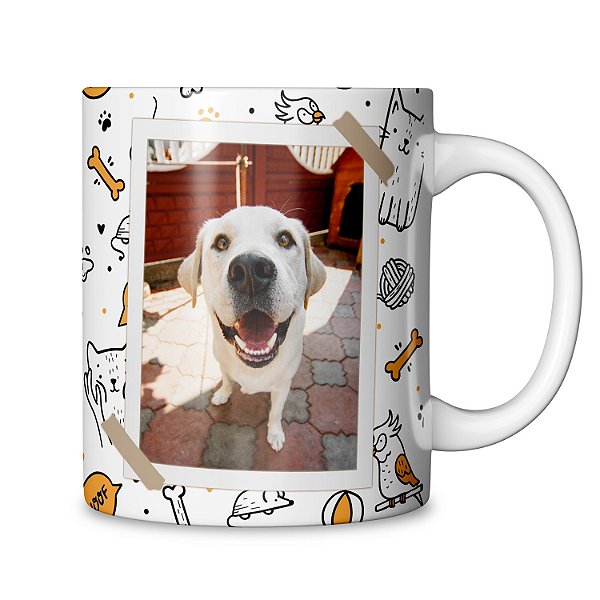 Caneca - Pet com Foto - Personalize com a foto do seu pet