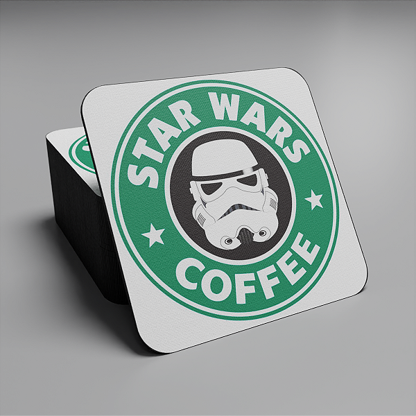 Kit com 4 Porta Copos Star Wars Coffe