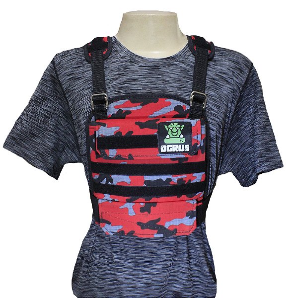 Colete de pesos - OGRUS até 10 kg - CAMUFLADO VERMELHO