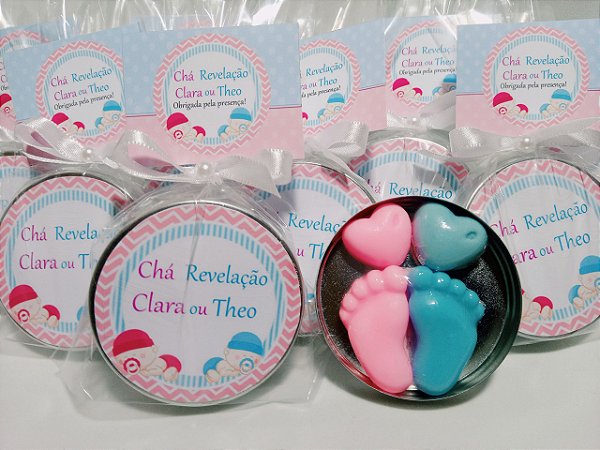 Cha Revelacao Latinha Lembrancinha Para Descoberta Do Sexo Do Bebe Lembrancinha Cha De Revelacao Lembrancinha Cha Revelacao Caixinha Personalizada Cha De Bebe Revelacao Lembrancinha Sabonete Pezinho