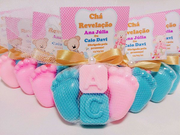 Kit Cha Revelacao Sexo Do Bebe Lembrancinha Para Descoberta Do Sexo Do Bebe Lembrancinha Cha De Revelacao Lembrancinha Cha Revelacao Sabonete Pezinho Cha De Bebe Revelacao Lembrancinha