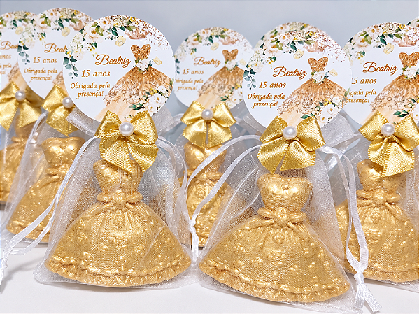 Lembrancinha Personalizada Sabonete Vestido de Princesa