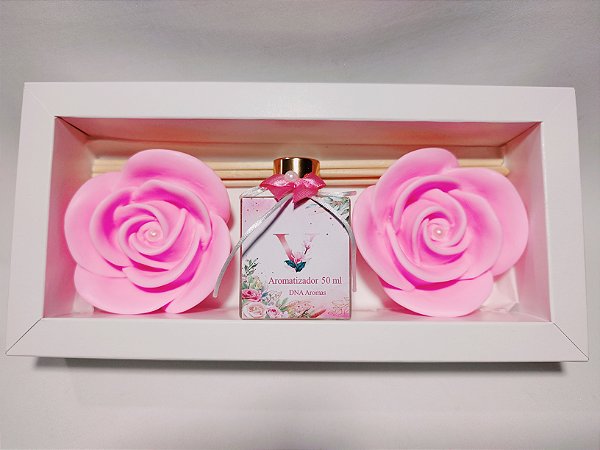 Kit Presente de Aniversário: Aromatizador Cubo 50ml com Sabonetes