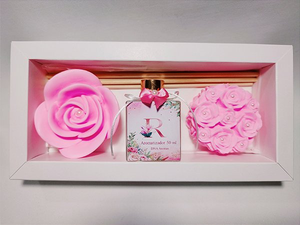 Kit Presente de Aniversário: Aromatizador Cubo 50ml com Sabonetes