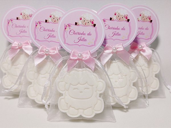 Lembrancinha de Nascimento Menina: Sabonete Ovelha/Ovelhinha