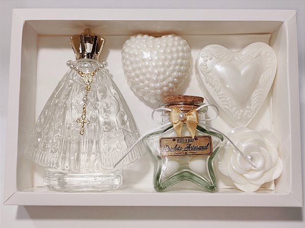 Kit Presente de Aniversário: Aromatizador Nossa Senhora com Sabonetes
