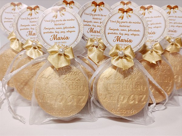 Lembrancinha de Aniversário 60 Anos: Sabonete Desejos de Gratidão P